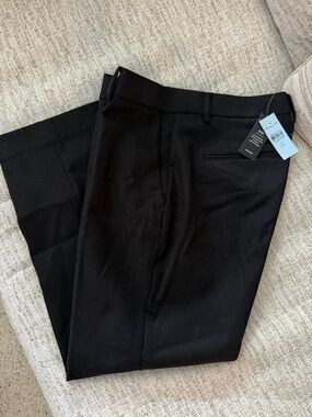 Ann Taylor Black Mid-Rise Dress Pants